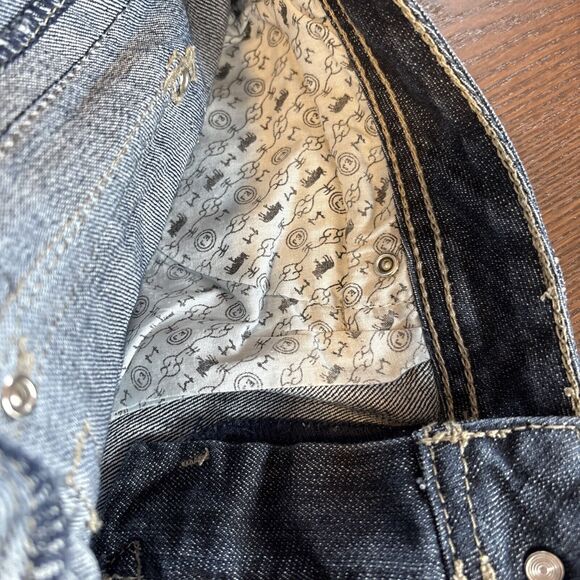 Earl Womens Embellished Blue Jeans 6P Denim Faded Dark Wash Straight Leg EUC - Picture 15 of 16